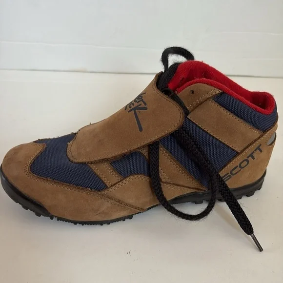 Scott Over the Rock cycling shoes reflective strip heel laces leather covering - Picture 11 of 16